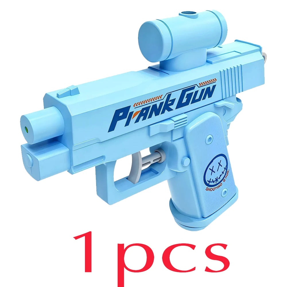 Nowa gorąca zewnętrzna przenośna dwustronna pistolet na wodę do żartów odwrócony strumień wody kreatywna zabawka prezent dla chłopca