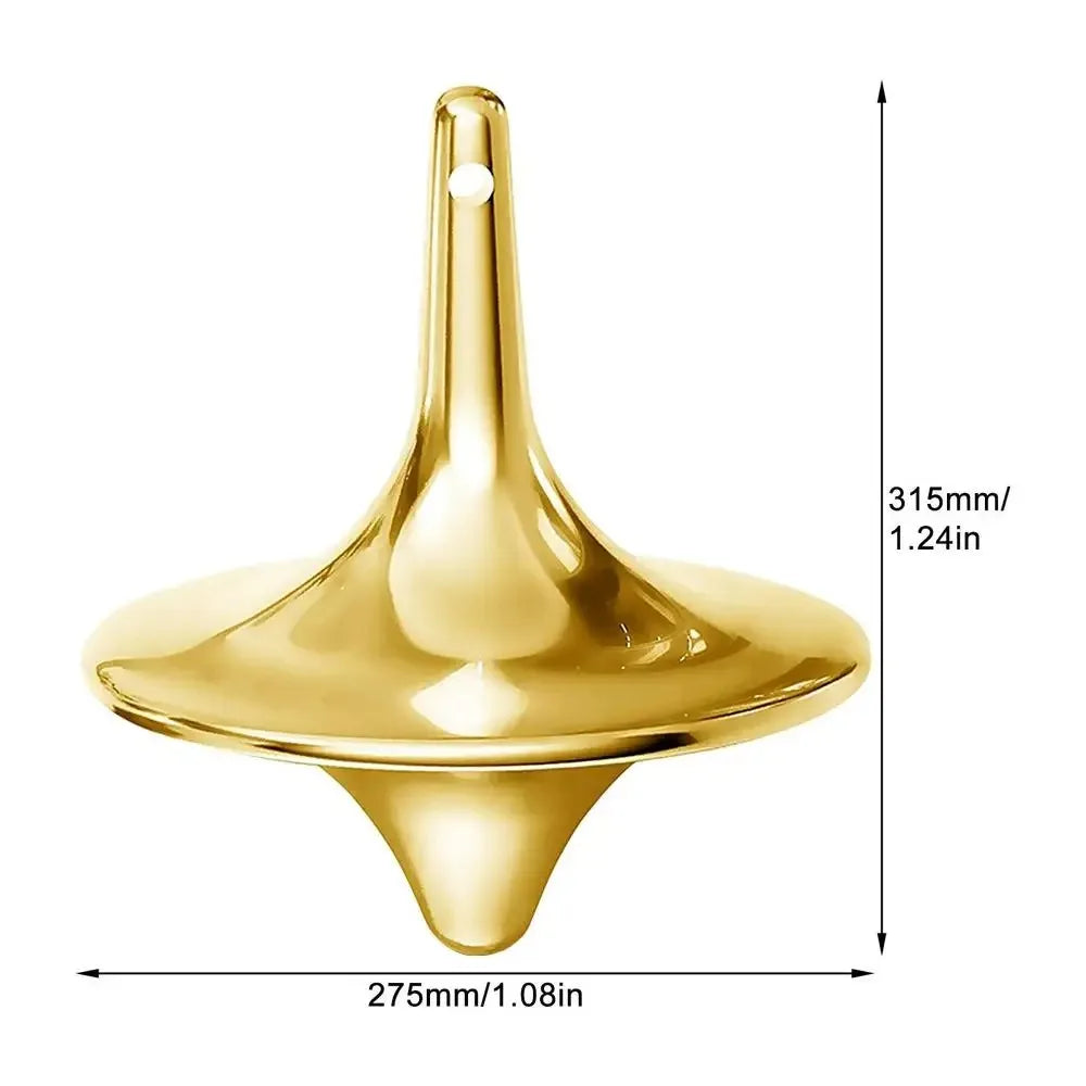 Mini Żyroskop Inception Metalowy Mosiężny Obrotowy Żyroskop Dekompresyjny Kreatywny Żyroskop Biurkowy dla Dorosłych Mini Ręczny Wirnik