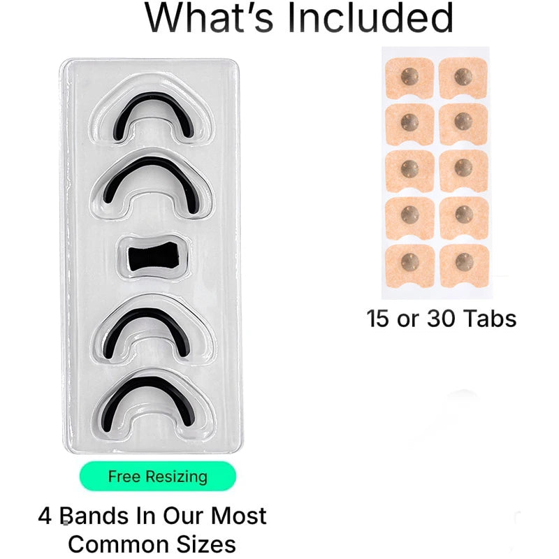 Magnetyczne paski na nos dla ulgi w chrapaniu Zapas na 15/30 dni Silny klej Wysokiej jakości aparat do spania Pomoc przeciw chrapaniu