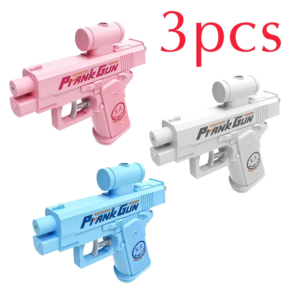 Nowa gorąca zewnętrzna przenośna dwustronna pistolet na wodę do żartów odwrócony strumień wody kreatywna zabawka prezent dla chłopca