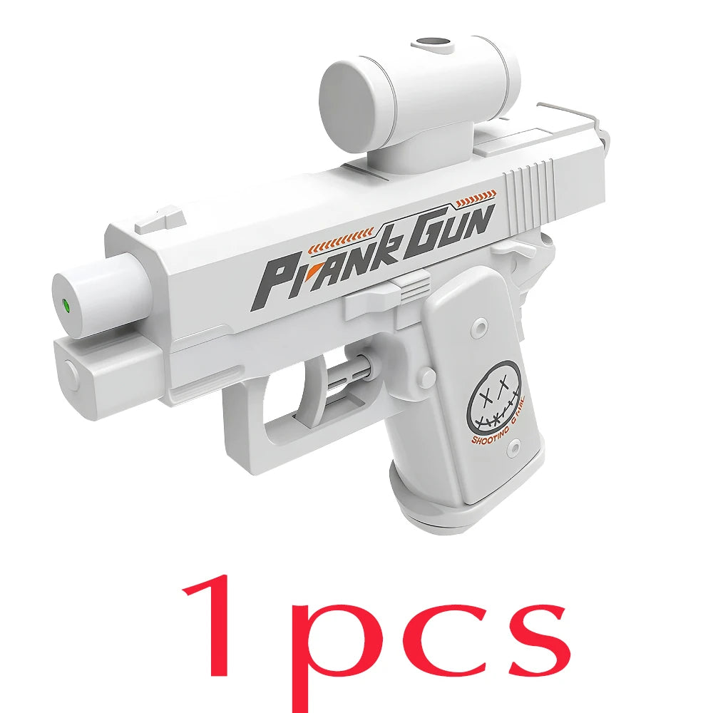 Nowa gorąca zewnętrzna przenośna dwustronna pistolet na wodę do żartów odwrócony strumień wody kreatywna zabawka prezent dla chłopca