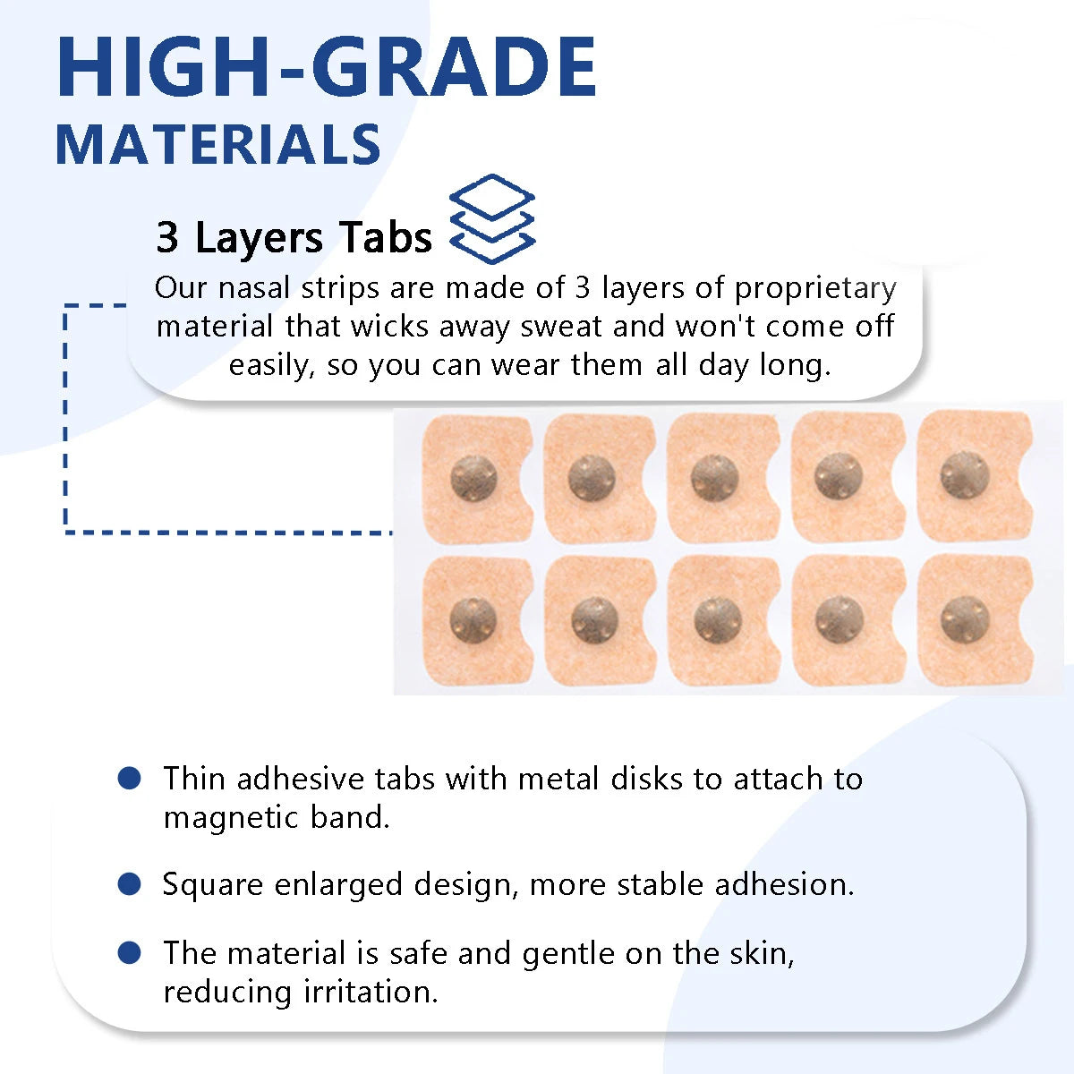 Magnetyczne paski na nos dla ulgi w chrapaniu Zapas na 15/30 dni Silny klej Wysokiej jakości aparat do spania Pomoc przeciw chrapaniu