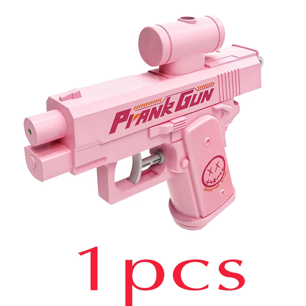 Nowa gorąca zewnętrzna przenośna dwustronna pistolet na wodę do żartów odwrócony strumień wody kreatywna zabawka prezent dla chłopca